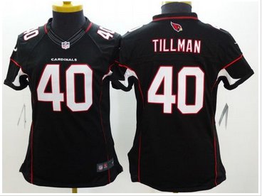 Women's New Cardinals #40 Pat Tillman Black Alternate NFL Limited Jersey