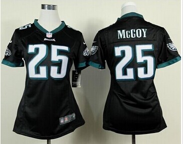 Women's New Eagles #25 LeSean McCoy Black Alternate NFL New Elite Jersey