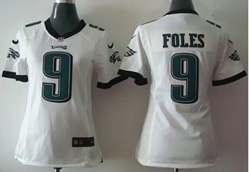Women's New Eagles #9 Nick Foles White NFL New Elite Jersey