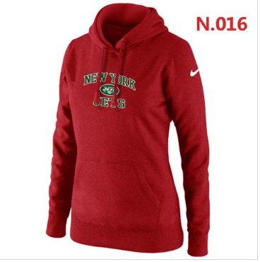 Women's New York Jets Heart & Soul Pullover Hoodie Red