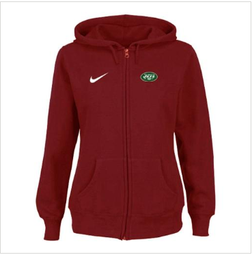 Women's New York Jets Ladies Tailgater Full Zip Hoodie Red