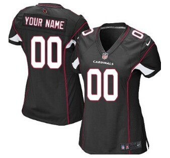 Women's Nike Arizona Cardinals Customized Black Jersey