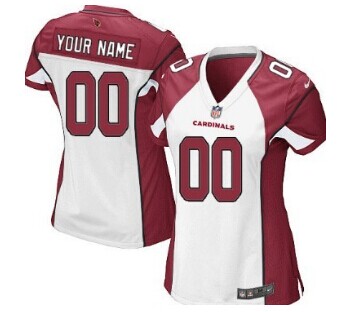Women's Nike Arizona Cardinals Customized White Jersey