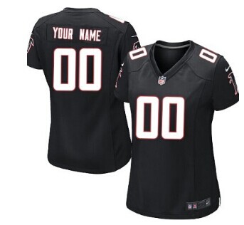 Women's Nike Atlanta Falcons Customized Black Jersey
