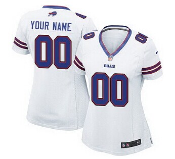 Women's Nike Buffalo Bills Customized White Jersey