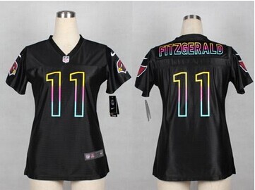 Women's Nike Cardinals #11 Larry Fitzgerald Black NFL Fashion Game Jersey