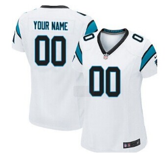 Women's Nike Carolina Panthers Customized White Jersey