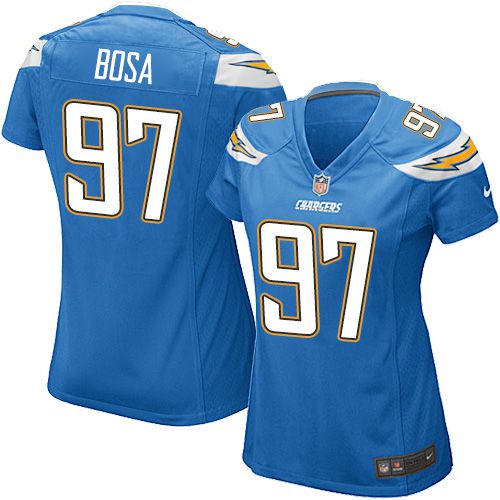 Women's Nike Chargers #97 Joey Bosa Electric Blue Alternate Stitched NFL Elite Jersey