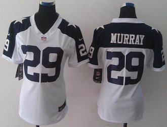 Women's Nike Cowboys #29 DeMarco Murray White Thanksgiving Throwback NFL Limited Jersey