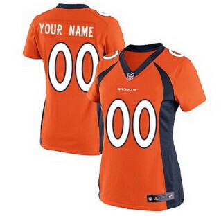 Women's Nike Denver Broncos Customized 2013 Orange Jersey
