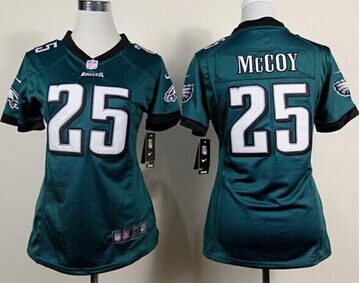 Women's Nike Eagles #25 LeSean McCoy Midnight Green Team Color NFL New Elite Jersey