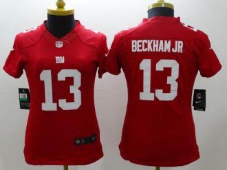 Women's Nike Giants #13 Odell Beckham Jr Red Alternate Stitched NFL Limited Jersey
