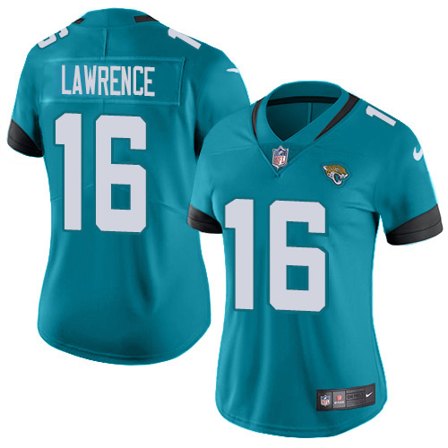 Women's Nike Jaguars #16 Trevor Lawrence Teal Green Alternate Women's Stitched NFL Vapor Untouchable Limited Jersey