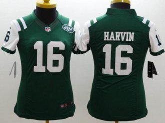 Women's Nike Jets #16 Percy Harvin Green Team Color NFL Limited Jersey