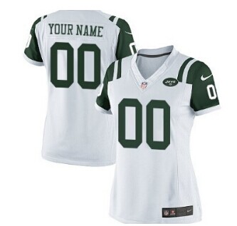 Women's Nike New York Jets Customized White Jersey