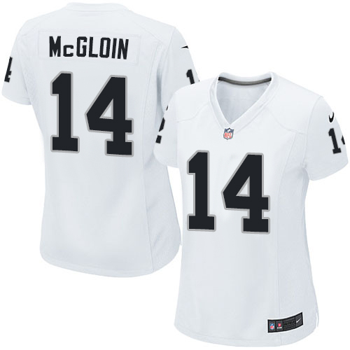 Women's Nike Oakland Raiders #14 Matt McGloin Game White NFL Jersey
