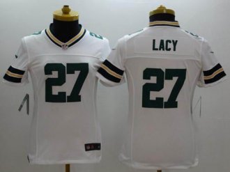 Women's Nike Packers #27 Eddie Lacy White NFL Limited Jersey