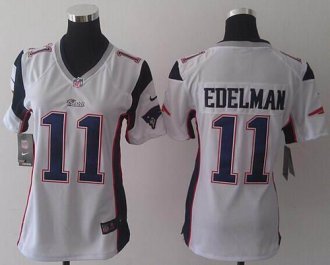 Women's Nike Patriots #11 Julian Edelman White NFL Elite Jersey