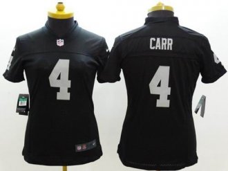 Women's Nike Raiders #4 Derek Carr Black NFL Limited Jersey