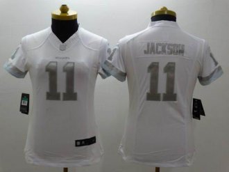 Women's Nike Redskins #11 DeSean Jackson White Stitched NFL Limited Platinum Jersey