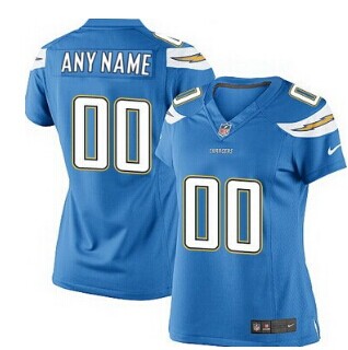 Women's Nike San Diego Chargers Customized 2013 Light Blue Jersey