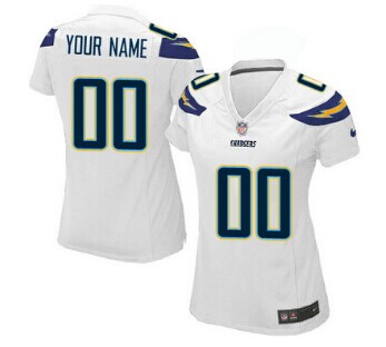 Women's Nike San Diego Chargers Customized 2013 White Jersey