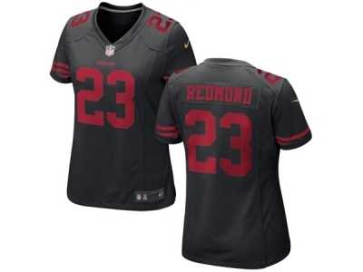 Women's Nike San Francisco 49ers #23 Will Redmond Black NFL Jersey
