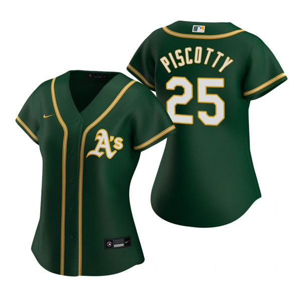Women's Oakland Athletics #25 Stephen Piscotty Nike Green AS Alternate Jersey