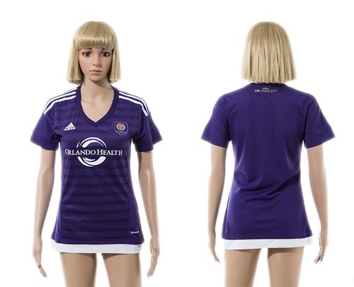 Women's Orlando City SC Blank Home Soccer Club Jersey
