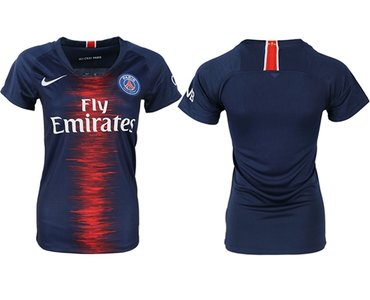 Women's Paris Saint-Germain Blank Home Soccer Club Jersey
