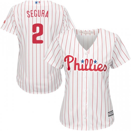 Women's Philadelphia Phillies #2 Jean Segura White Cool Base Home Jersey