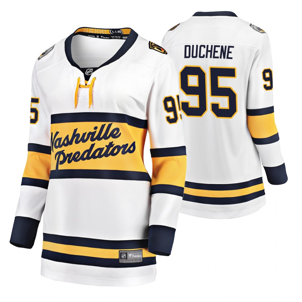 Women's Predators #95 Matt Duchene 2020 Winter Classic Jersey - White