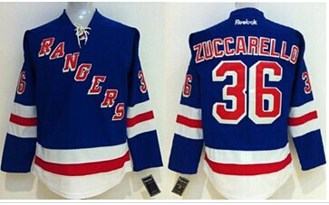 Women's Rangers #36 Mats Zuccarello Blue Home Stitched NHL Jersey