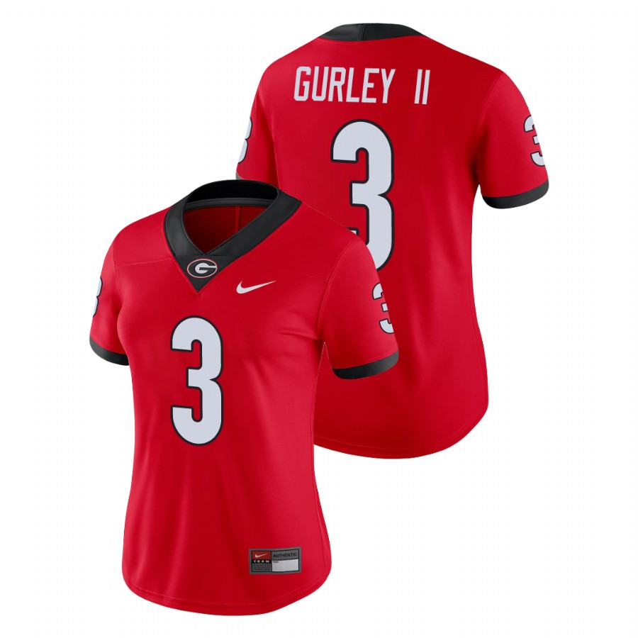 Women's Red Georgia Bulldogs Todd Gurley II Game College Football Jersey
