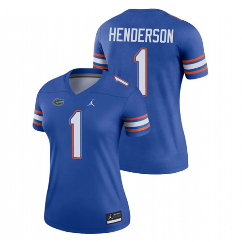 Women's Royal Florida Gators CJ Henderson College Football Legend Jersey