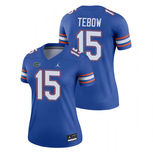 Women's Royal Florida Gators Tim Tebow College Football Legend Jersey