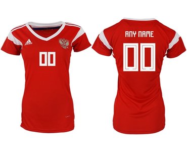 Women's Russia Personalized Home Soccer Country Jersey