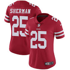 Women's San Francisco 49ers #25 Richard Sherman Vapor Untouchable Limited Red Jersey