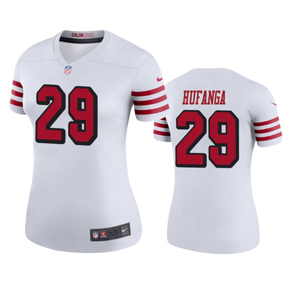 Women's San Francisco 49ers #29 Talanoa Hufanga Nike White Alternate Game Player Jersey