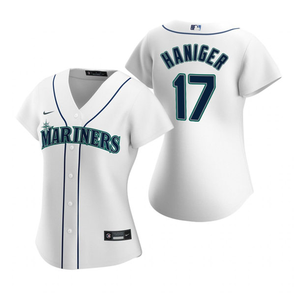 Women's Seattle Mariners #17 Mitch Haniger Nike White Home Cool Base Jersey