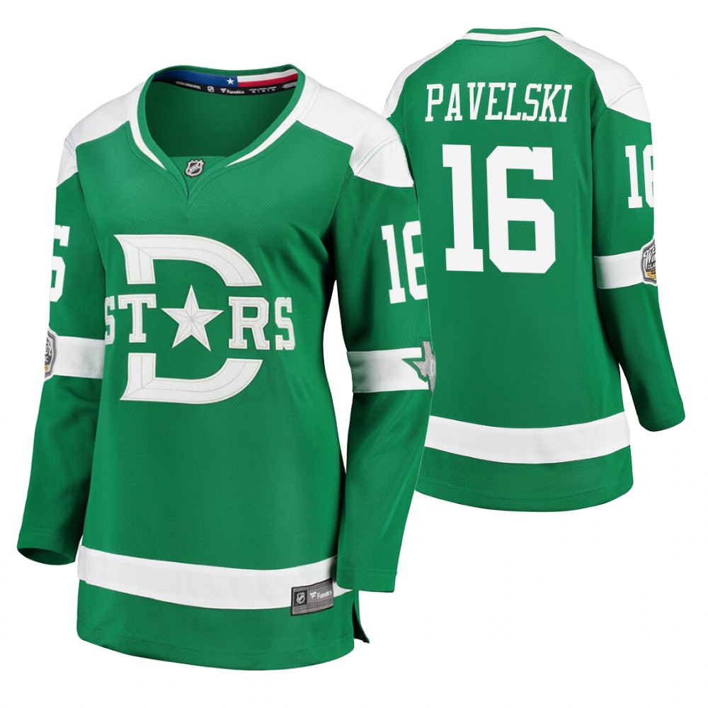 Women's Stars #16 Joe Pavelski 2020 Winter Classic Jersey - Green