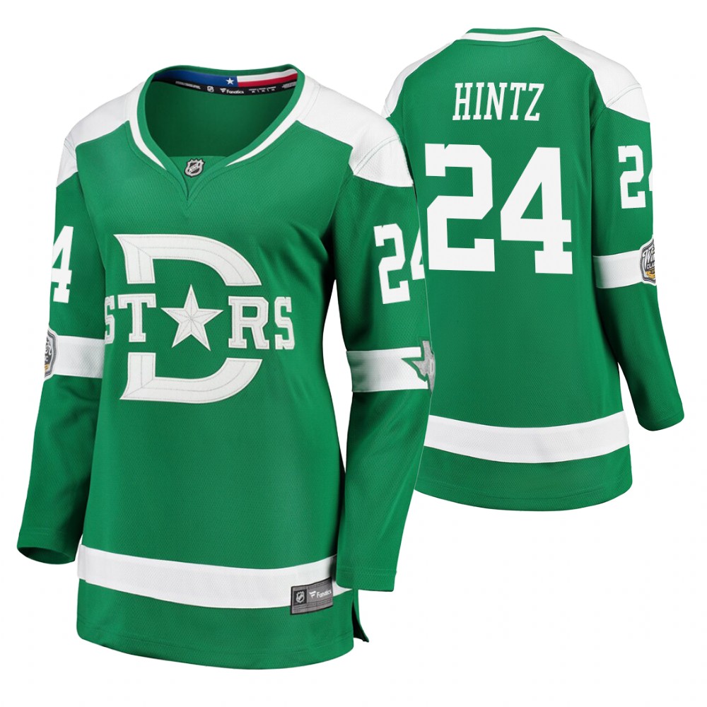 Women's Stars #24 Roope Hintz 2020 Winter Classic Jersey - Green