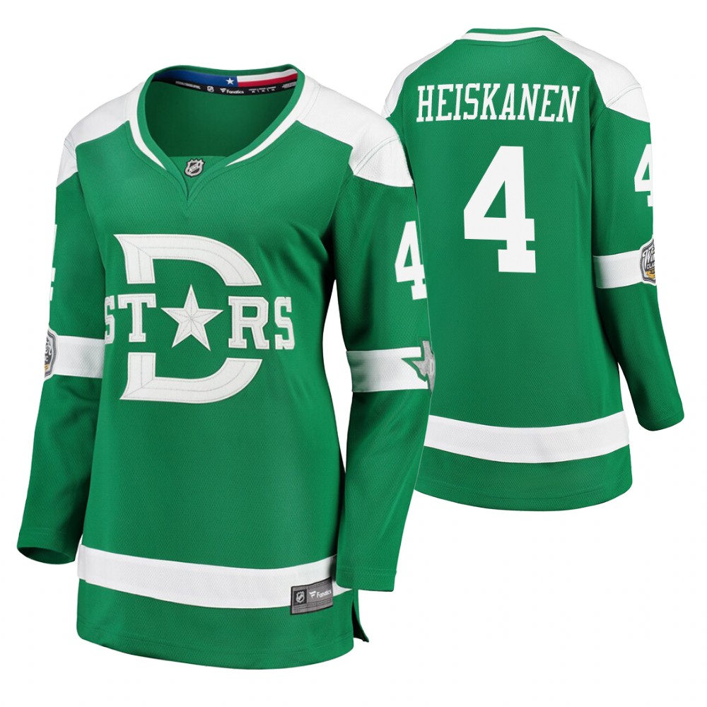 Women's Stars #4 Miro Heiskanen 2020 Winter Classic Jersey - Green