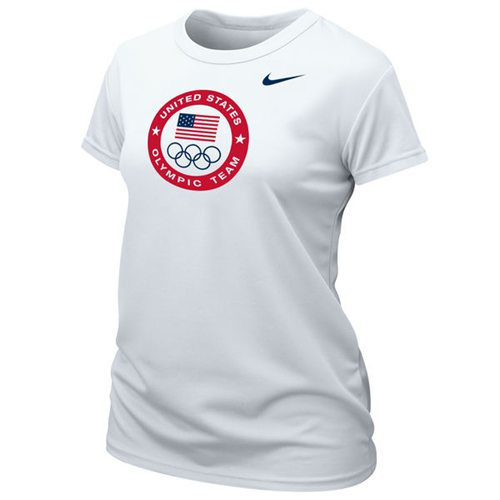 Women's Team USA Nike Logo Performance T-Shirt White