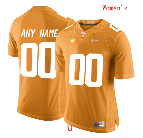 Women's Tennessee Volunteers Customized College Football Limited Jersey - Orange
