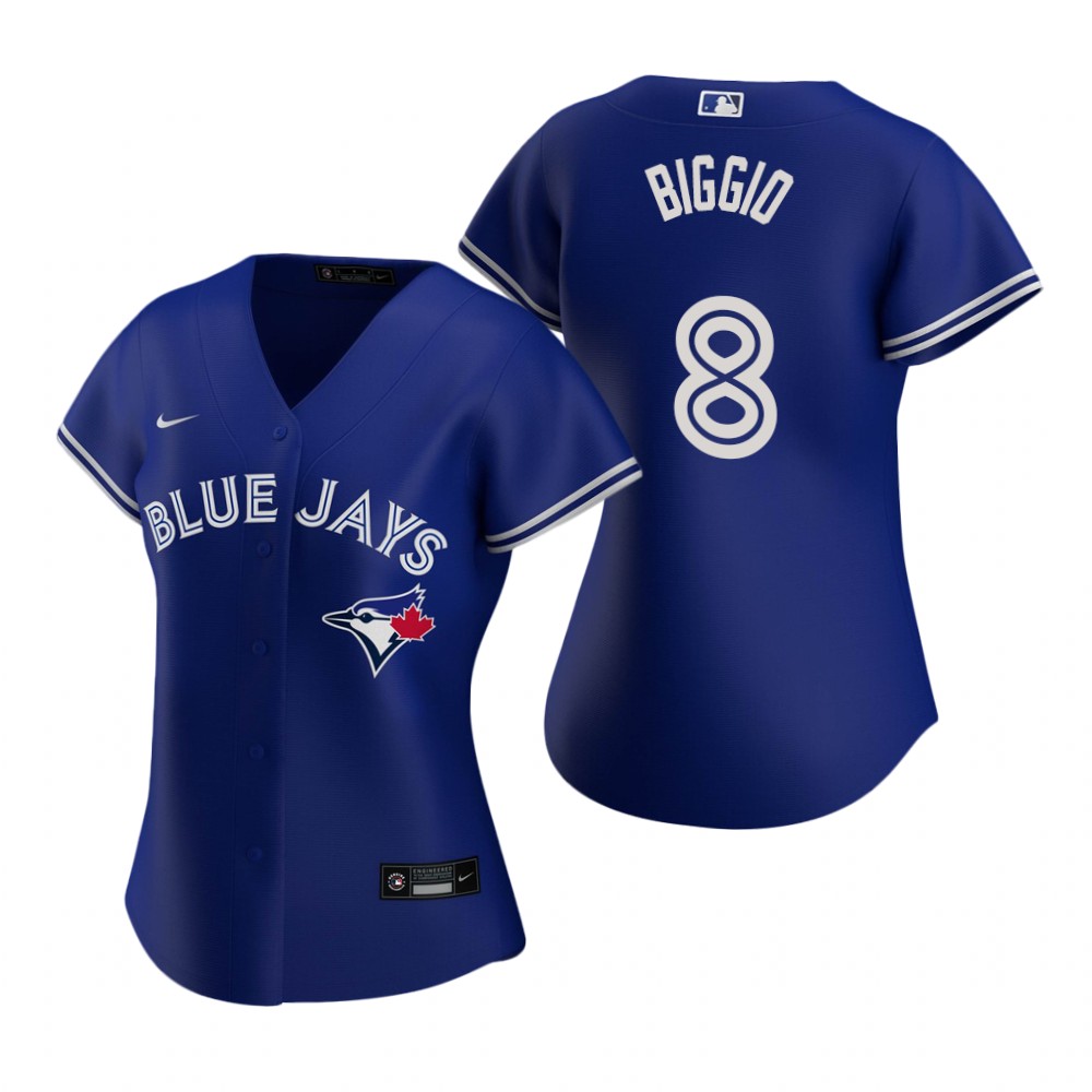 Women's Toronto Blue Jays #8 Cavan Biggio Nike Royal Alternate Jersey