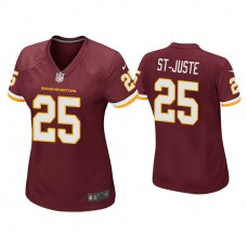 Women's Washington Football Team #25 Benjamin St-Juste Burgundy Game Jersey