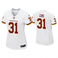 Women's Washington Football Team #31 Kamren Curl White Game Jersey