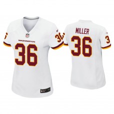 Women's Washington Football Team #36 Lamar Miller White Game Jersey