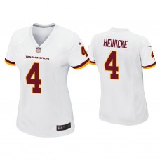 Women's Washington Football Team #4 Taylor Heinicke White Game Jersey